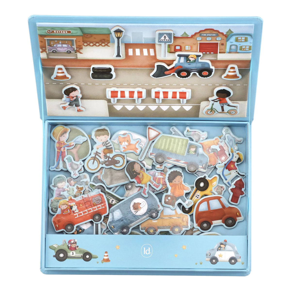 Little Dutch - Magnetic Playboard - Jim's Vehicles