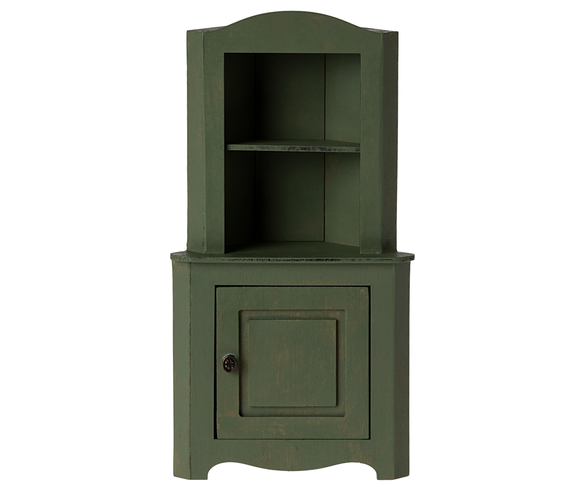 Maileg - Miniature Corner cabinet - Dark green