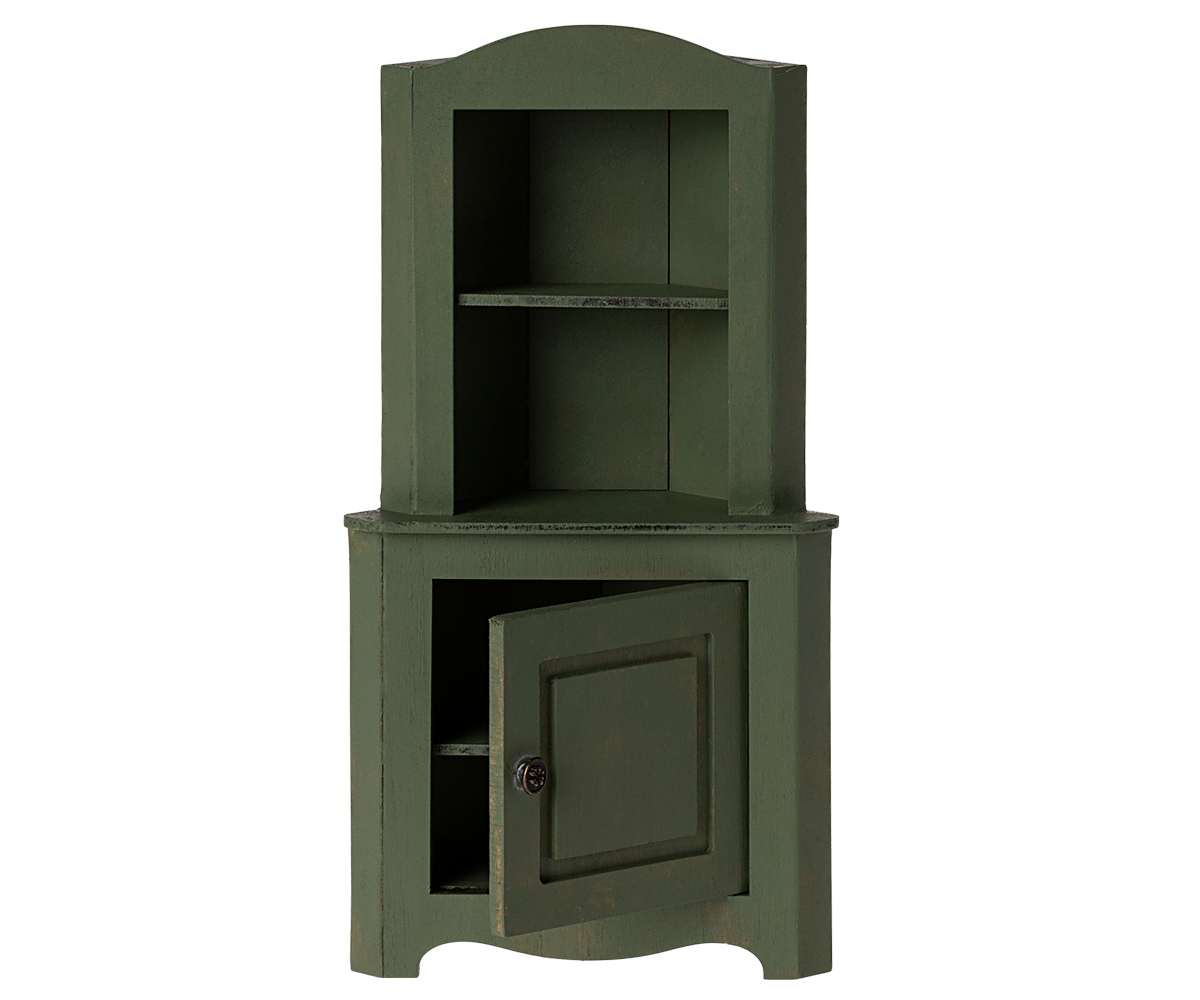 Maileg - Miniature Corner cabinet - Dark green