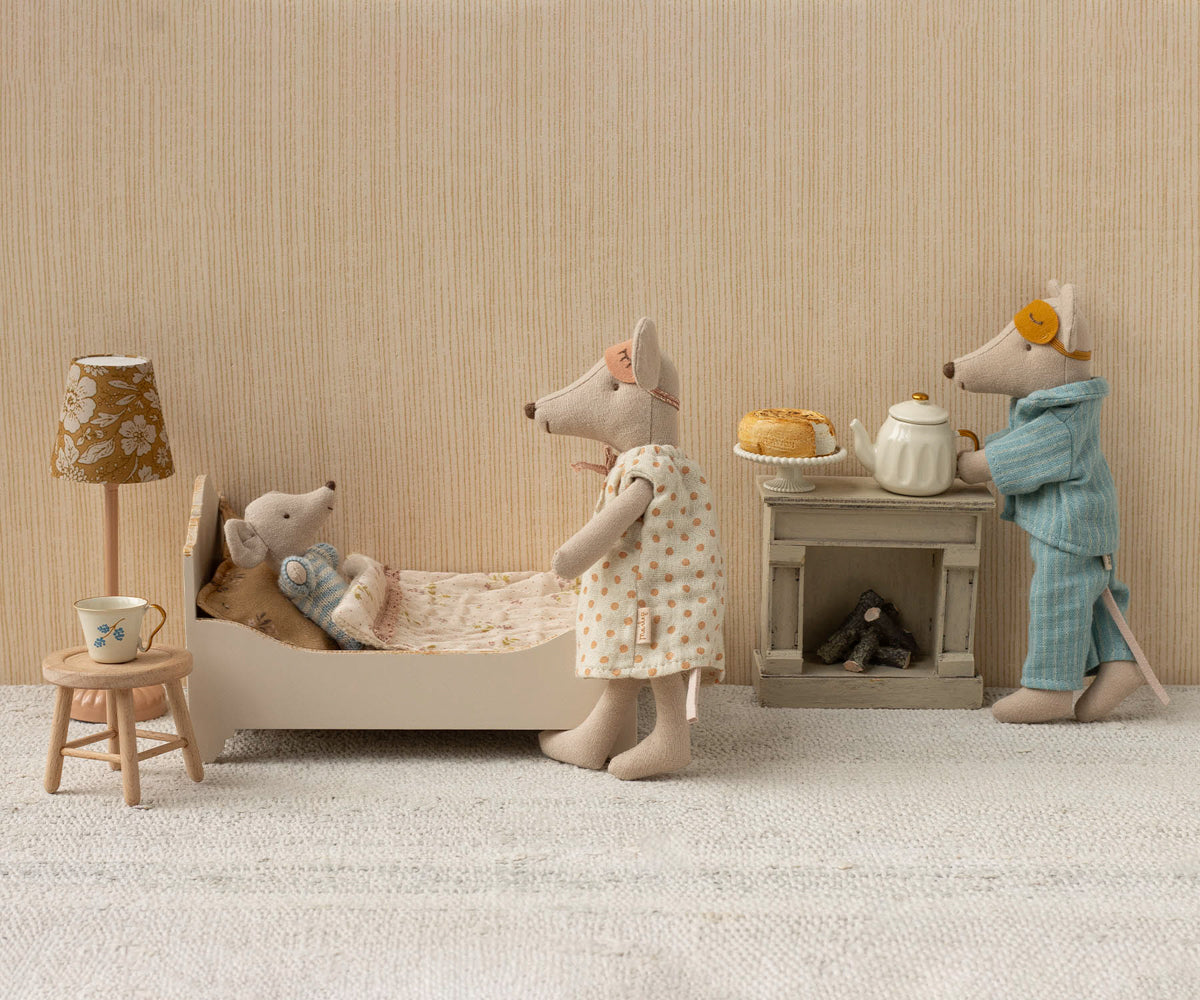 Maileg - Bed, Mouse - Off White