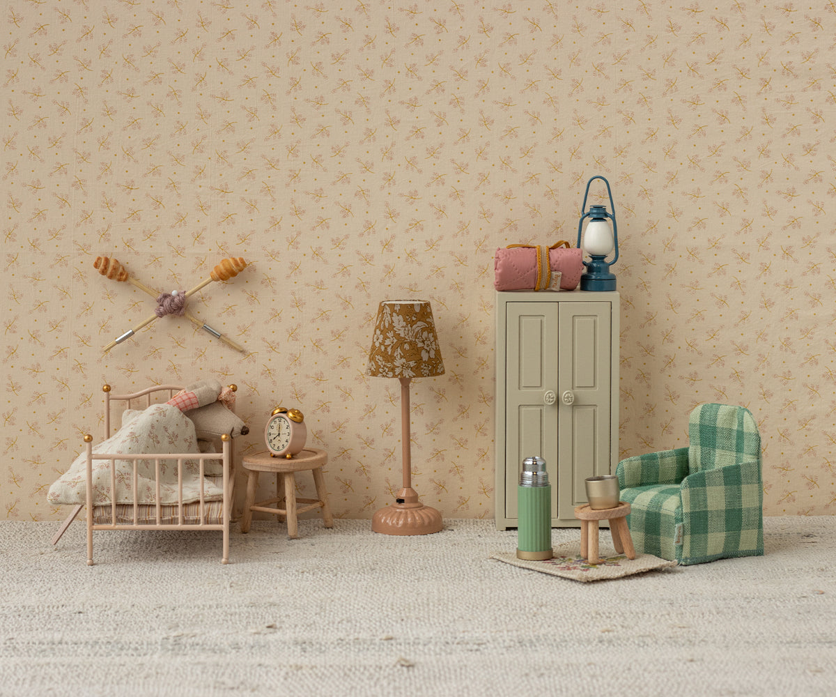 Maileg - Alarm Clock, Mouse - Powder