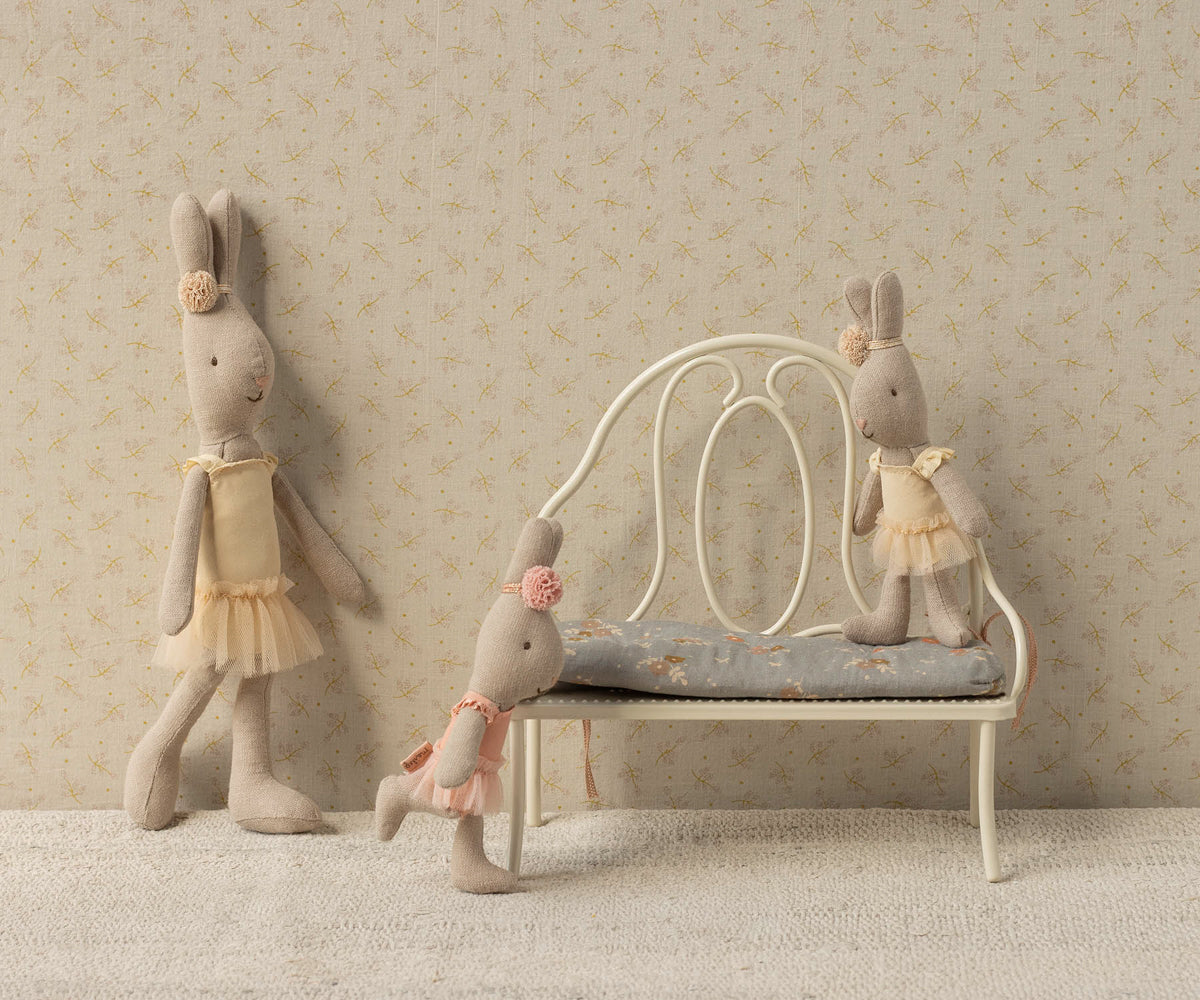 Maileg - Miniature Vintage Bench - Off white