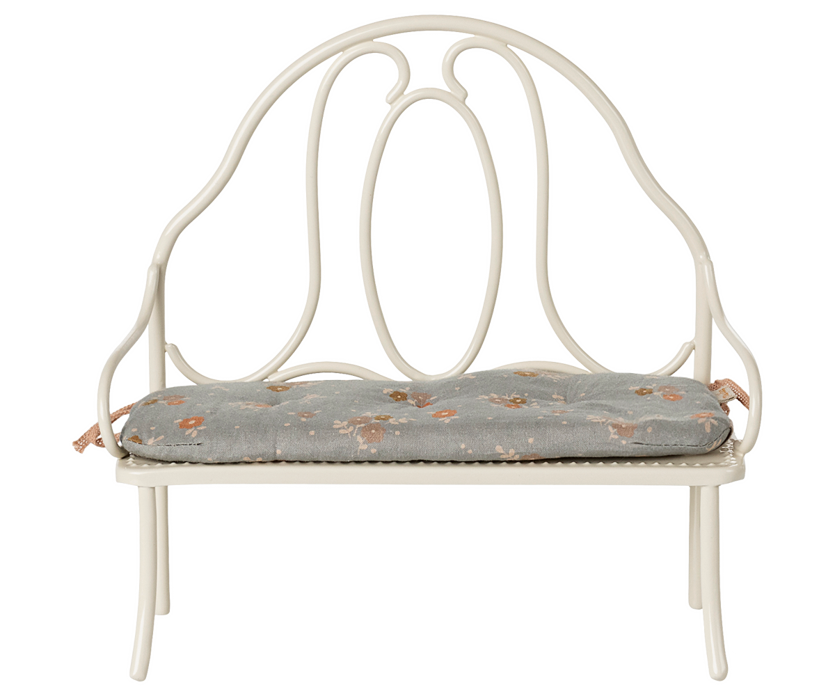 Maileg - Miniature Vintage Bench - Off white