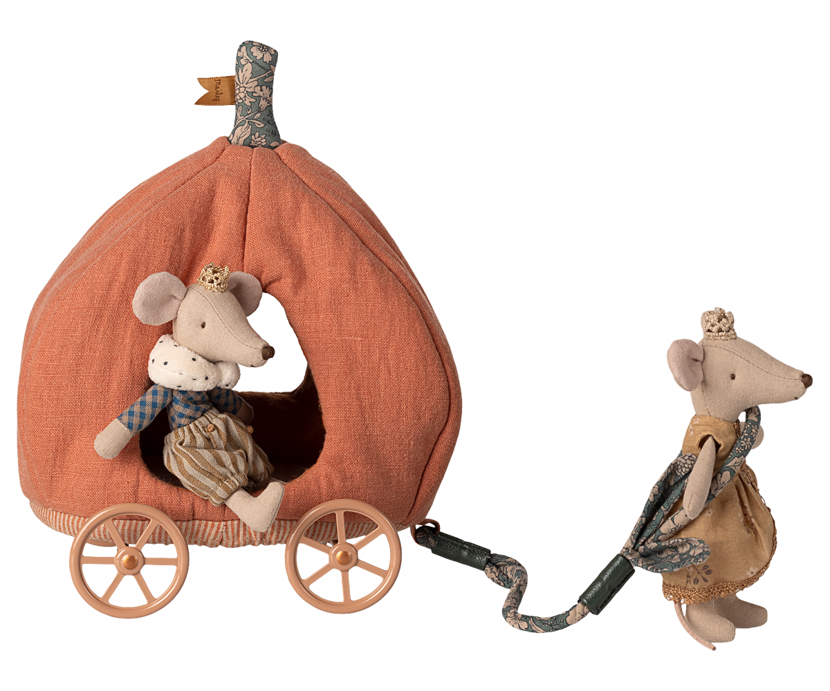 Maileg - Pumpkin Carriage Mouse