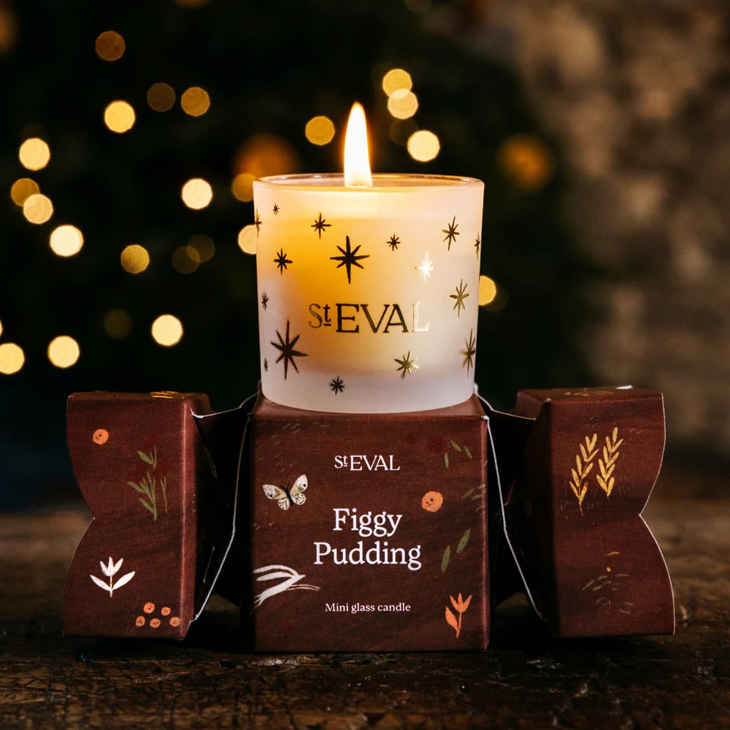 St Eval - Figgy Pudding Christmas Cracker Votive