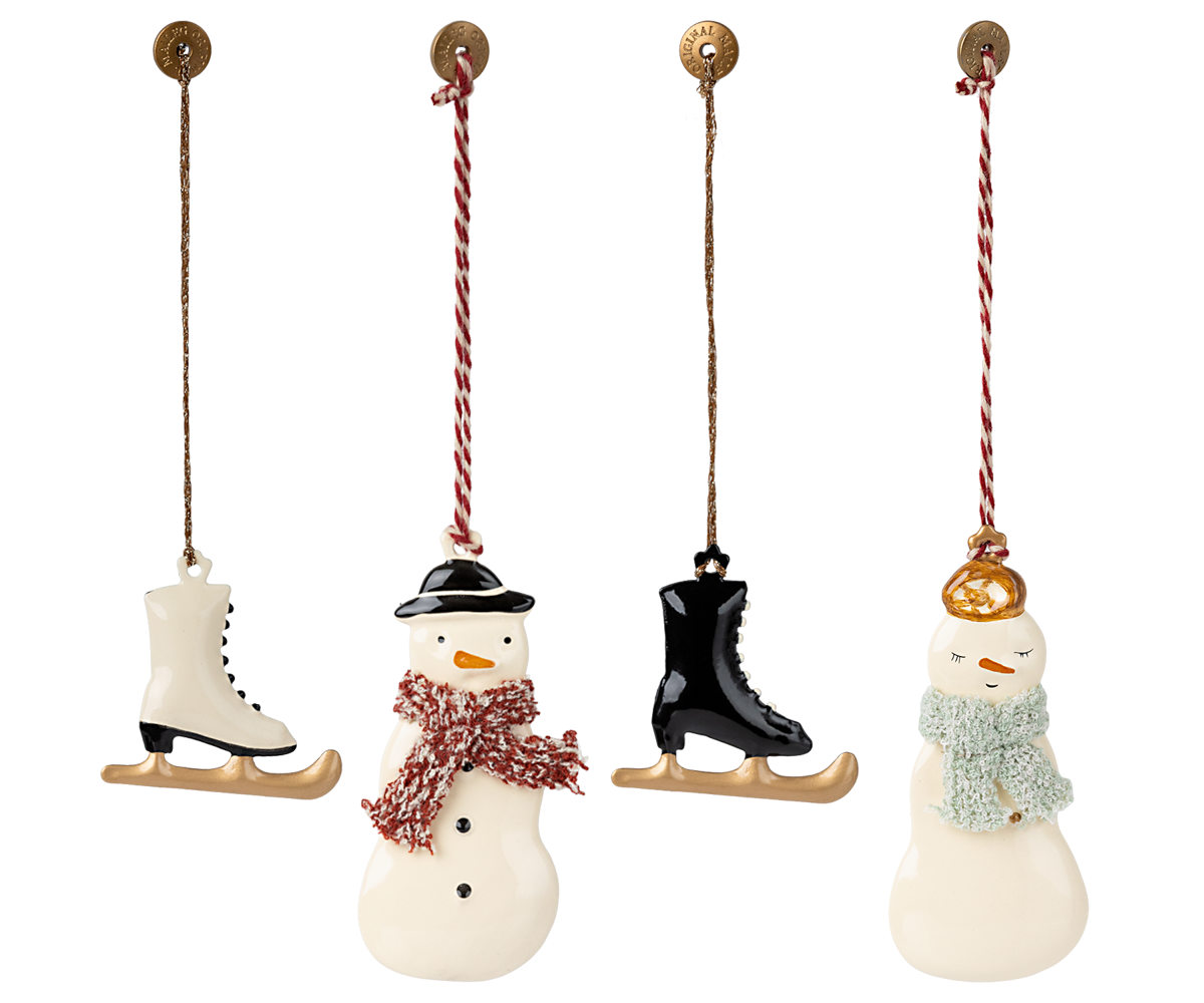 Maileg - Metal Ornament Set - Winter Wonderland