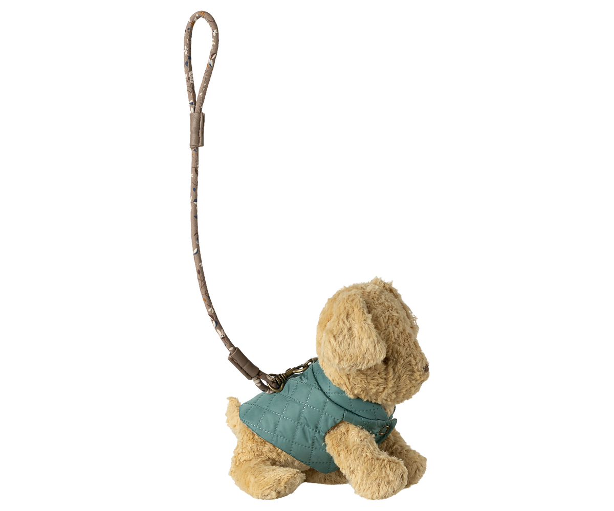 Maileg - Pet Supply, Harness & Leash - Dark Mint