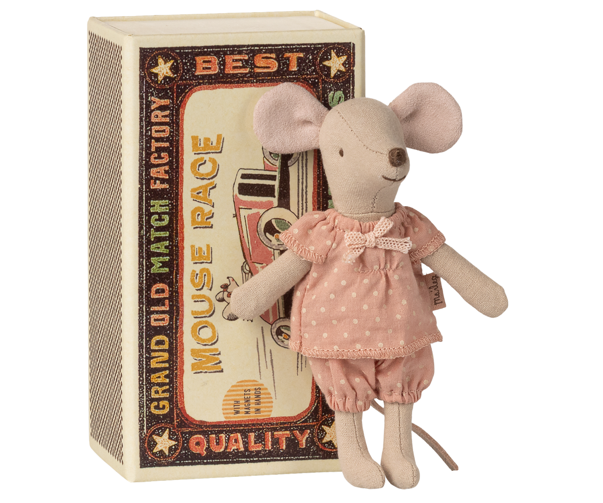Maileg - Big Sister Mouse In Matchbox