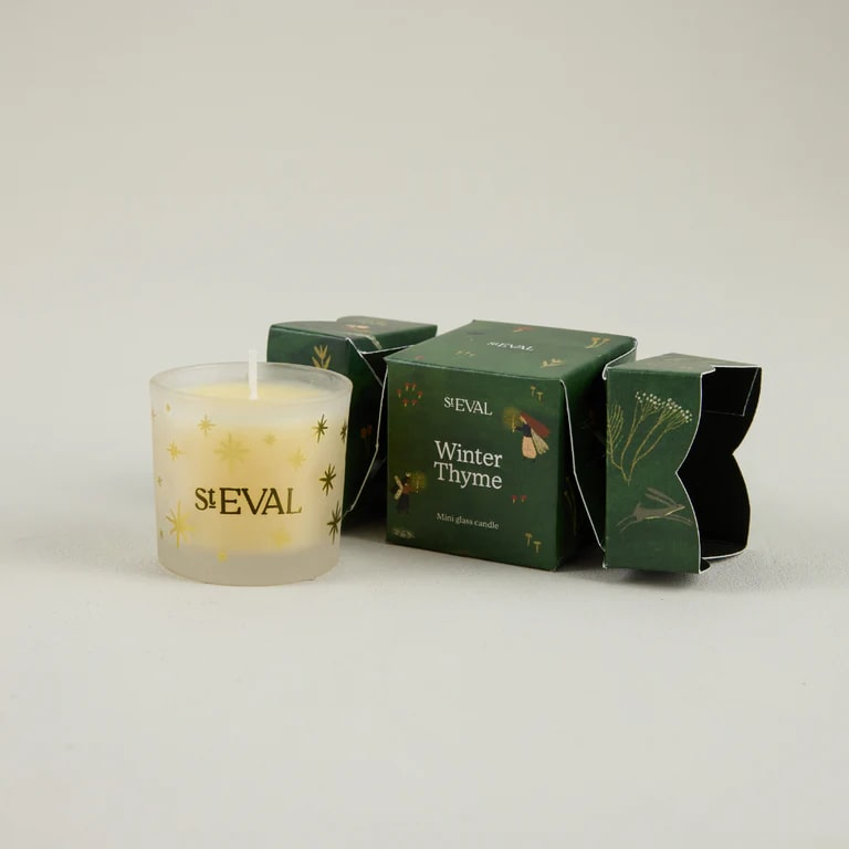 St Eval - Winter Thyme Christmas Cracker Votive