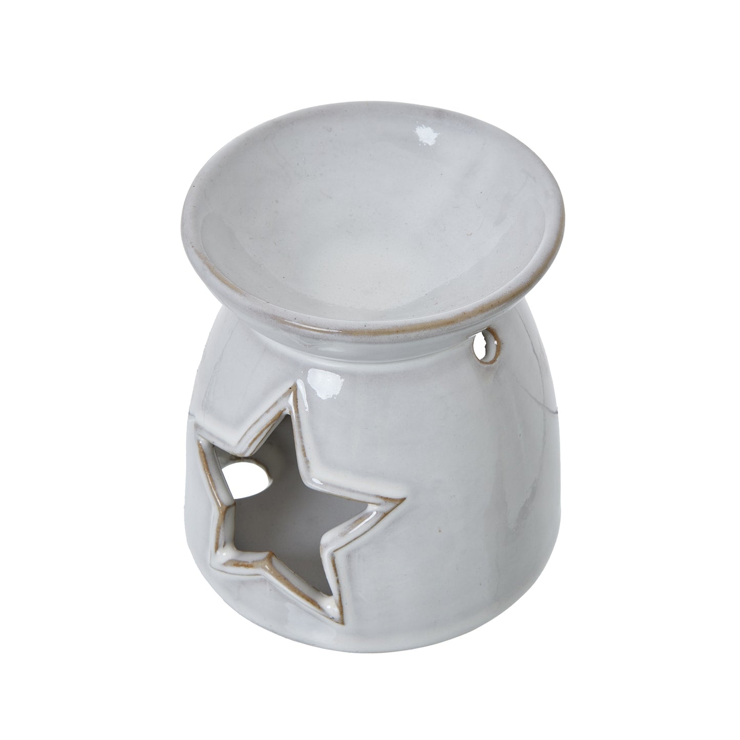White Ceramic Star Wax Melt Holder