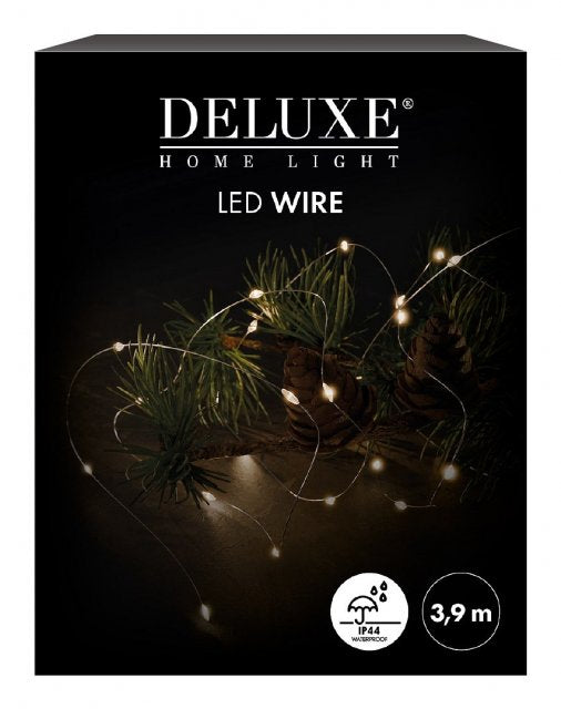 Deluxe Homeart - Light Chain Wire - 40 Warm White LED Lights