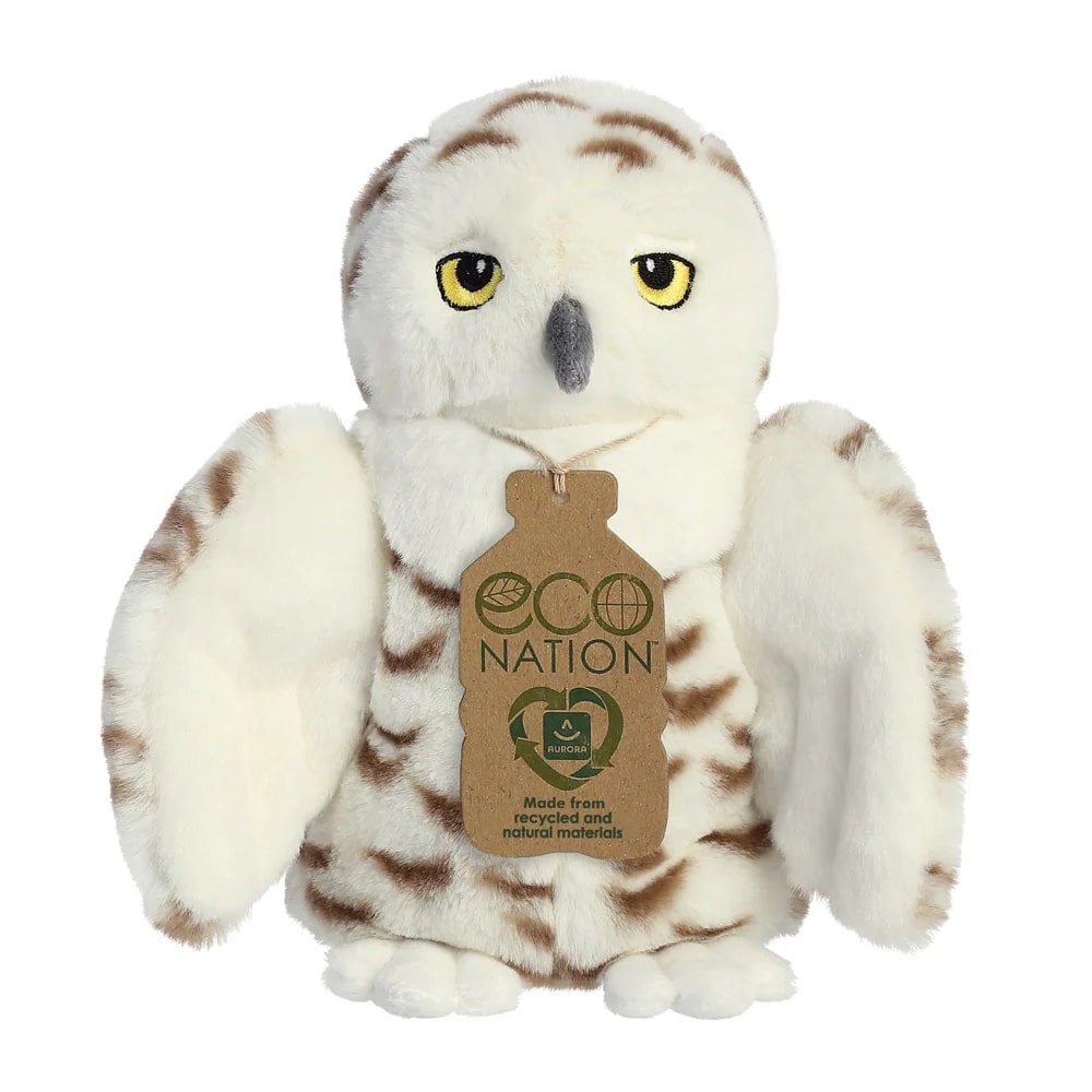 Aurora - Eco Nation Snowy Owl - Recycled Soft Toy