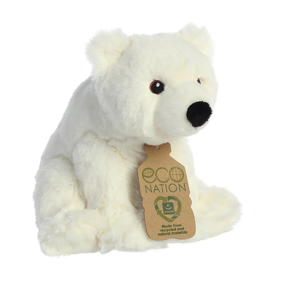 Aurora - Eco Nation Polar Bear - Recycled Soft Toy