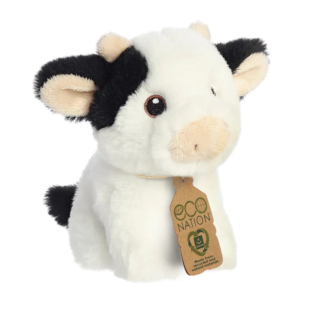 Aurora - Eco Nation Mini Cow - Recycled Soft Toy