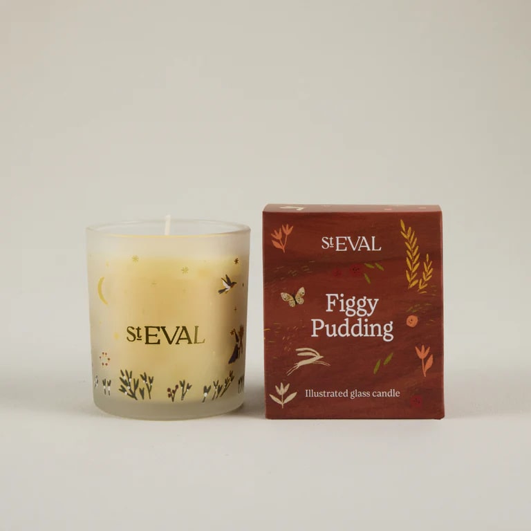 St Eval - Christmas Figgy Pudding Wonderland Glass Candle