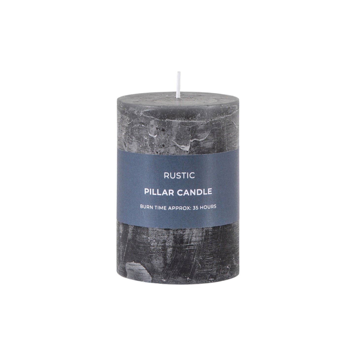 Rustic Slate Pillar Candle - Small