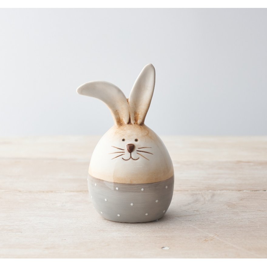 Ceramic Bunny Egg Decoration - 15cm