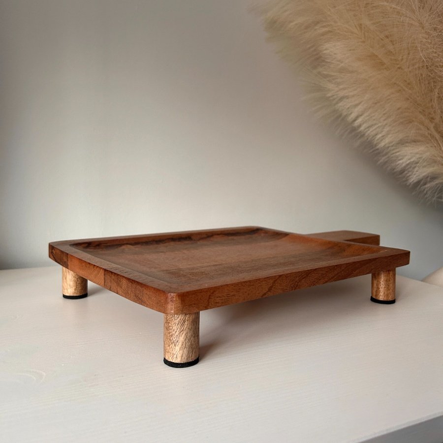Natural Wooden Board With Feet