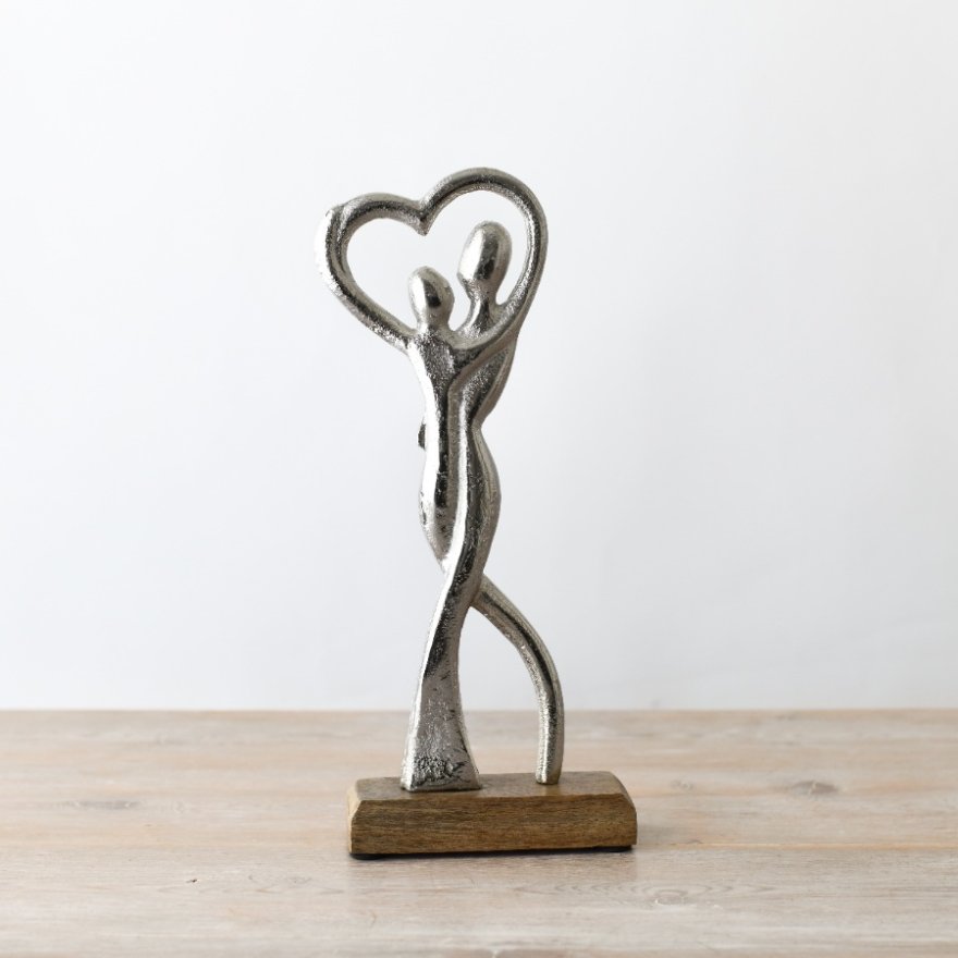 Entwined Couple With Heart Ornament