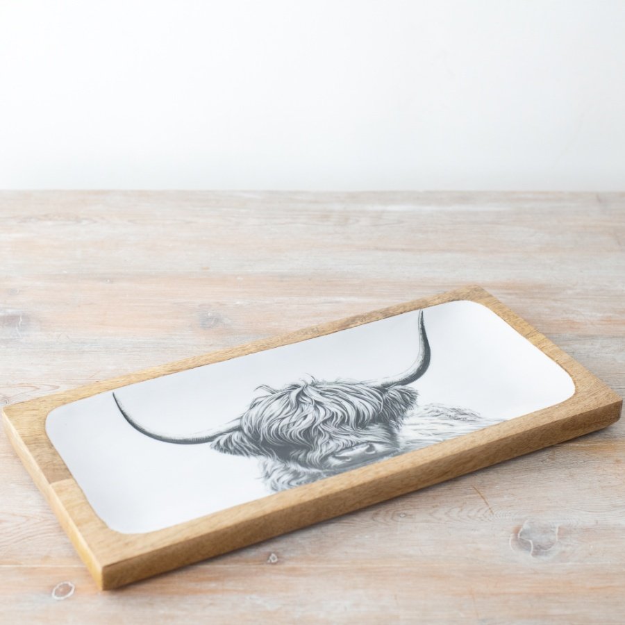 Highland Cow Serving Tray - 40cm