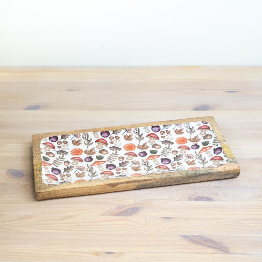 Mushroom Design Serving Tray - 40cm