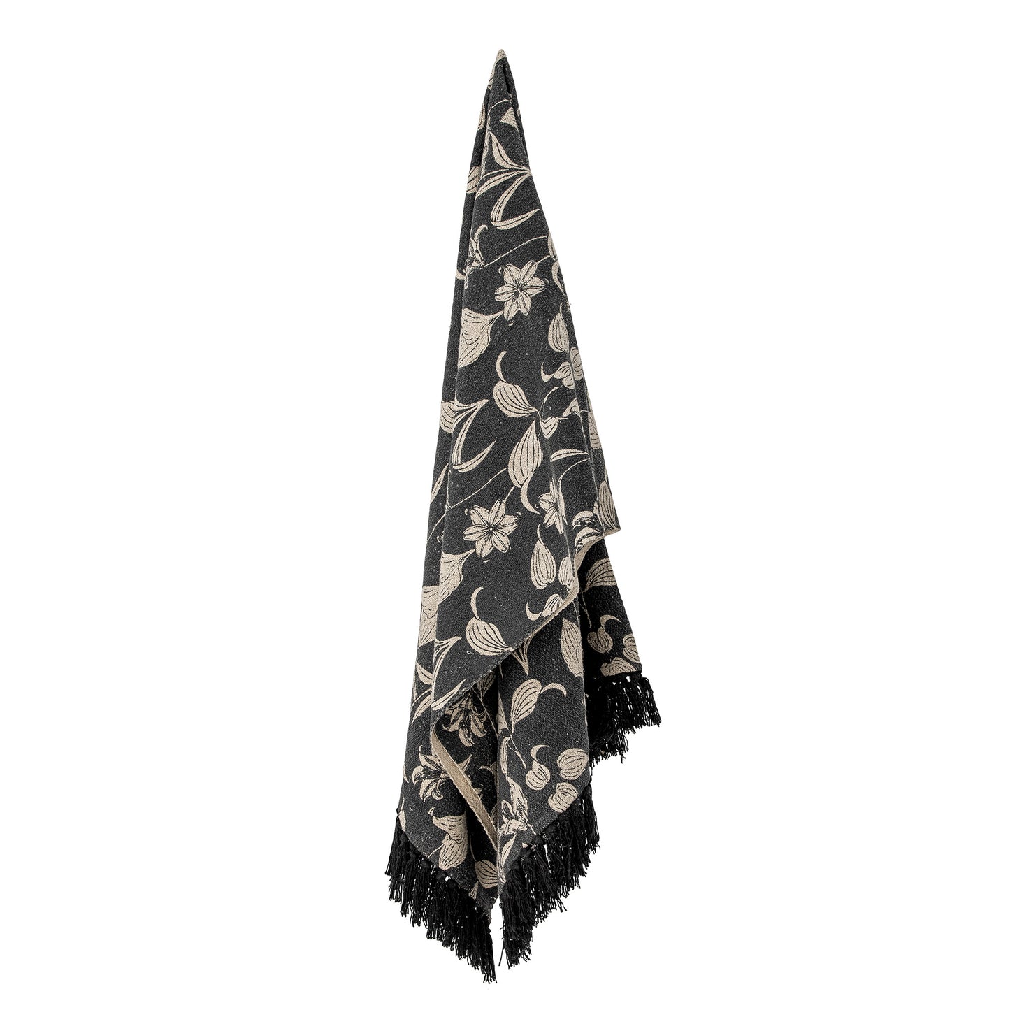 Mali Black Recycled Cotton Throw