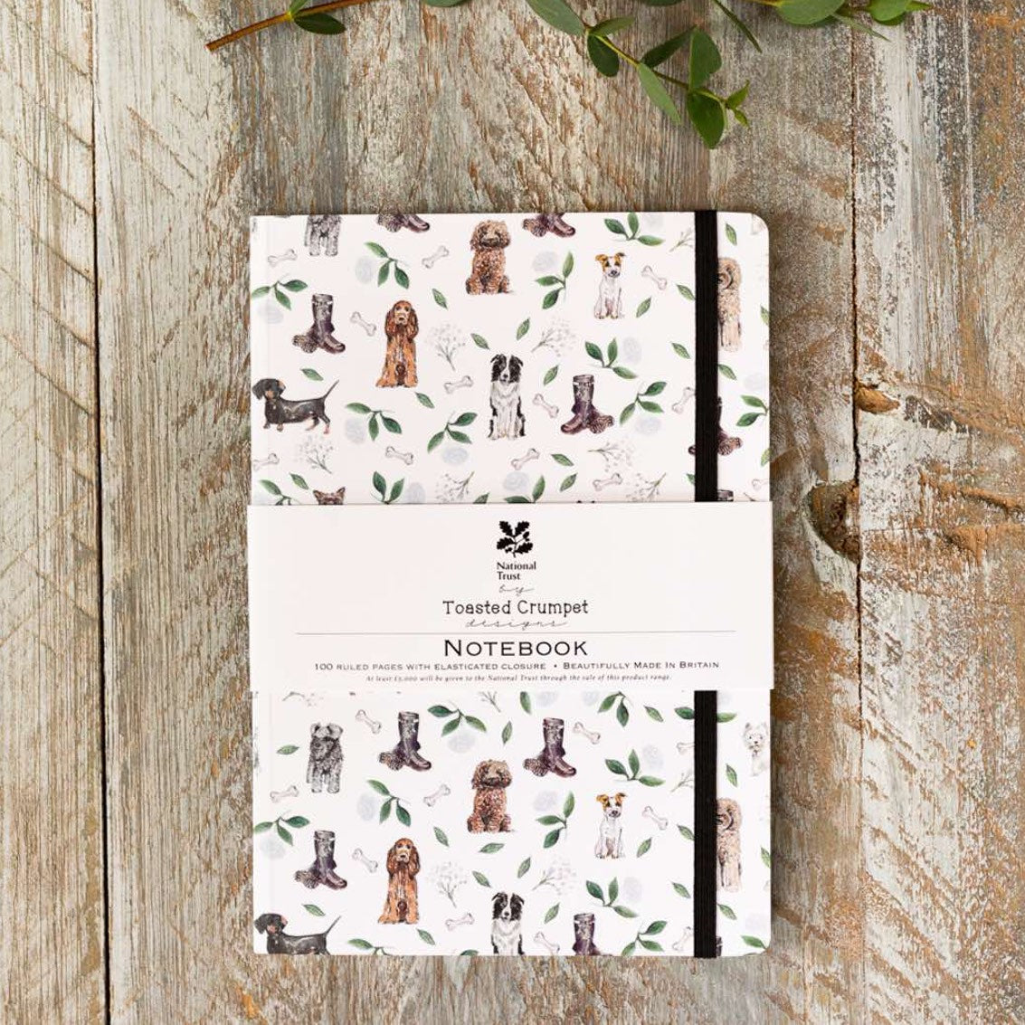 Toasted Crumpet - Muddy Paws A5 Lined Notebook