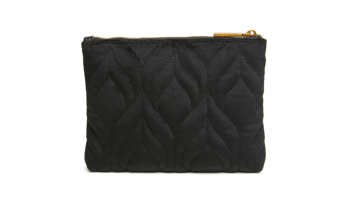 Alice Wheeler - Black Velvet Pouch Makeup Bag