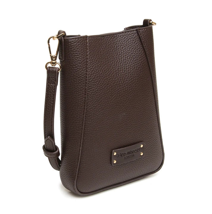 Alice Wheeler - Chocolate Kensington Phone Cross Body Bag