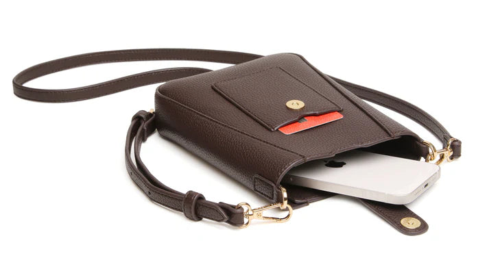 Alice Wheeler - Chocolate Kensington Phone Cross Body Bag
