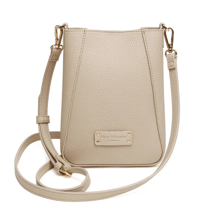 Alice Wheeler - Stone Kensington Phone Cross Body Bag