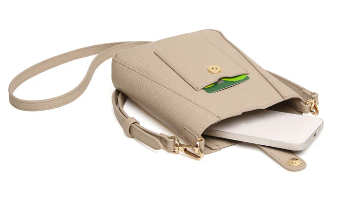 Alice Wheeler - Stone Kensington Phone Cross Body Bag