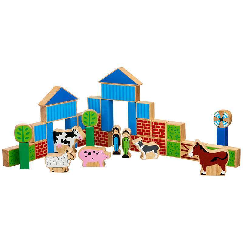 Lanka Kade - Wooden Farm Building Blocks Playset