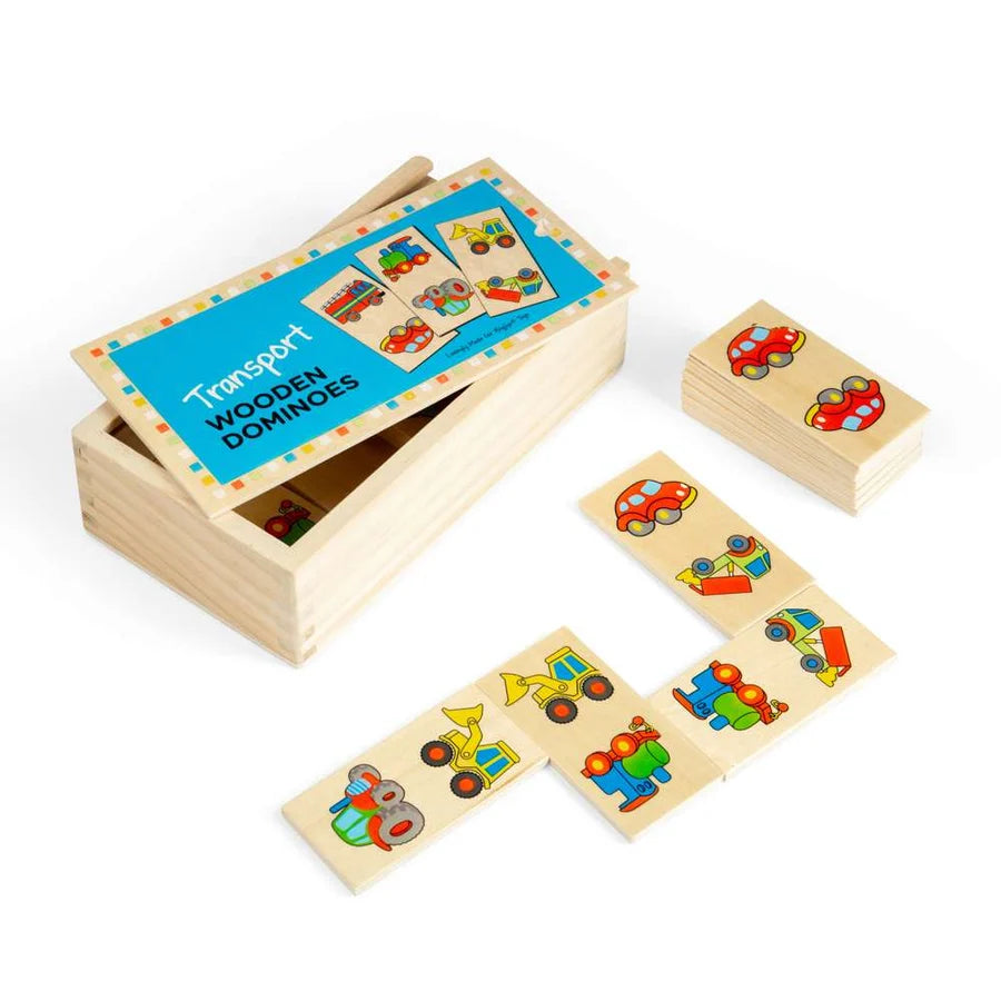 Bigjigs Toys - Wooden Transport Dominoes