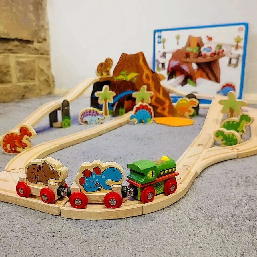 Bigjigs Toys - Dinosaur Railway Set