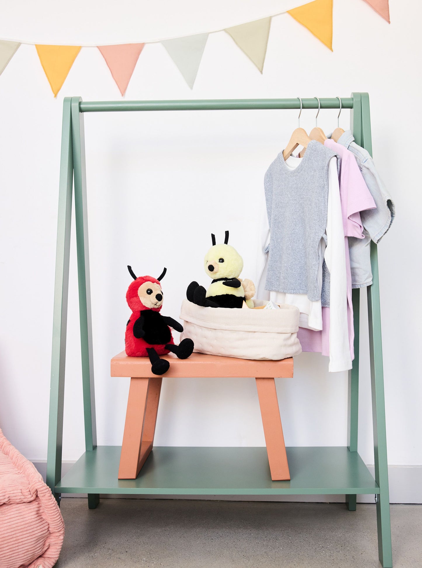 Charlie Bears - Bear & Me Leaf Ladybird Rose Red