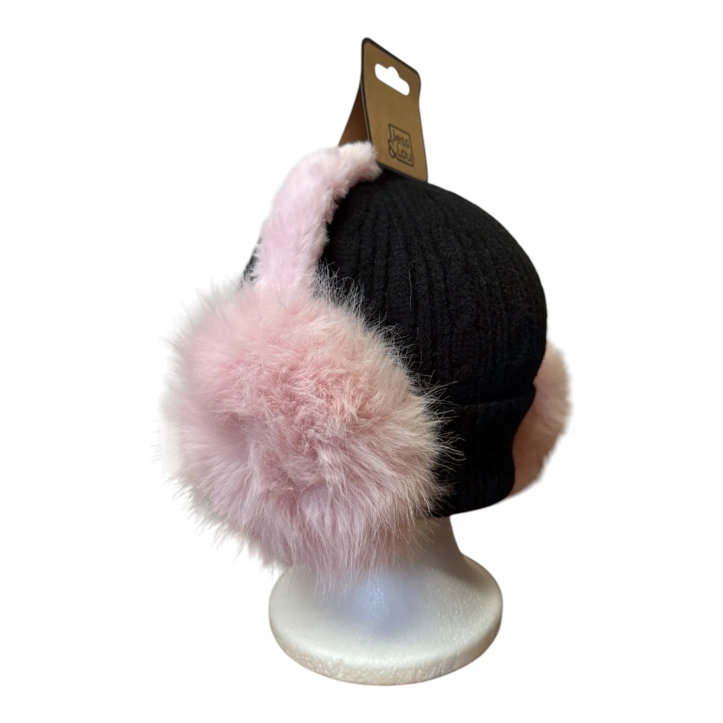 Jess & Lou - Pink Fluffy Earmuffs