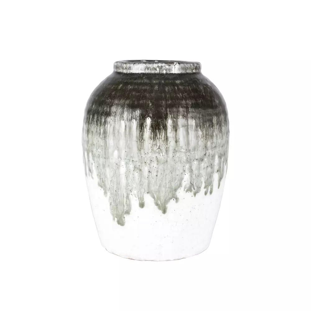 Dipped Crackle Glaze Vase Antheia - Small