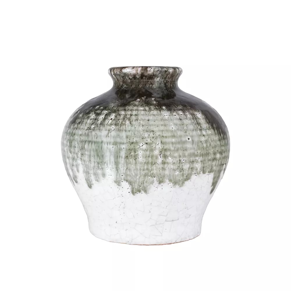 Dipped Crackle Glaze Vase Rosa - Small