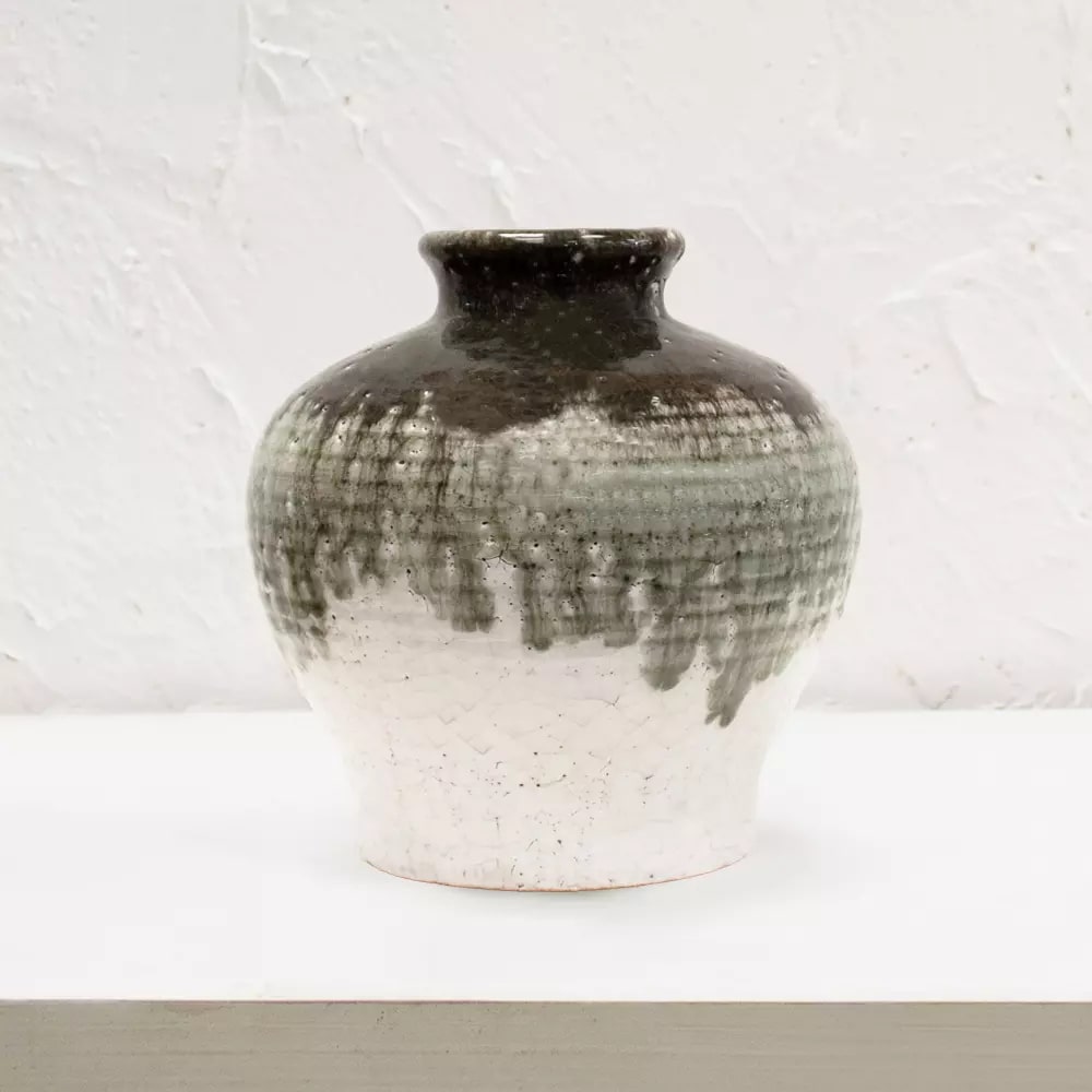 Dipped Crackle Glaze Vase Rosa - Large