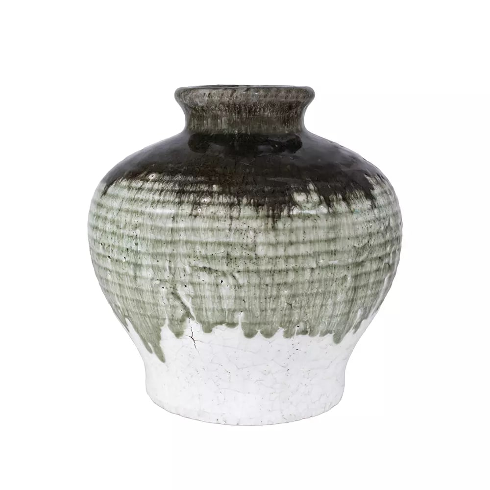 Dipped Crackle Glaze Vase Rosa - Large