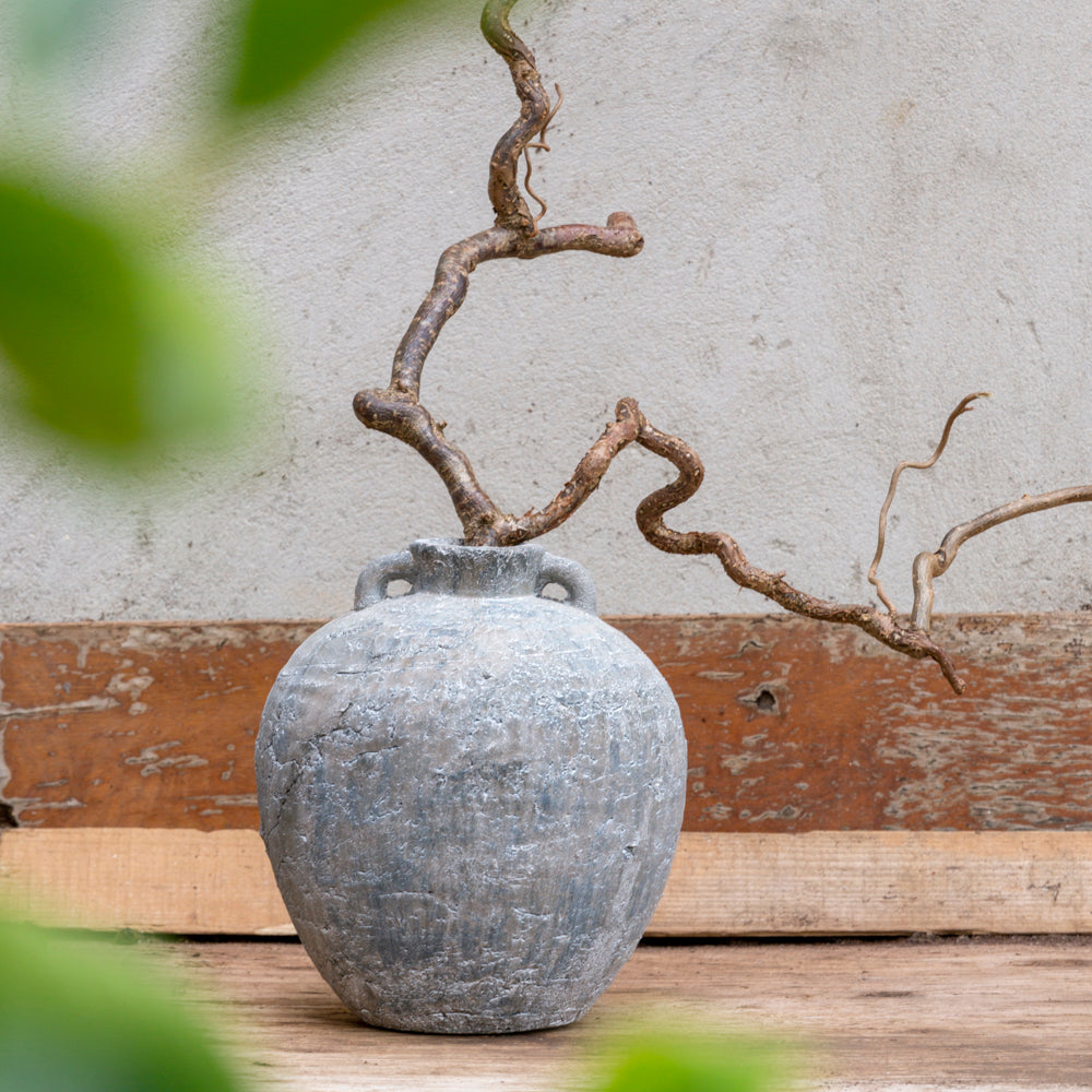 Olea Ribbed Vase - Large