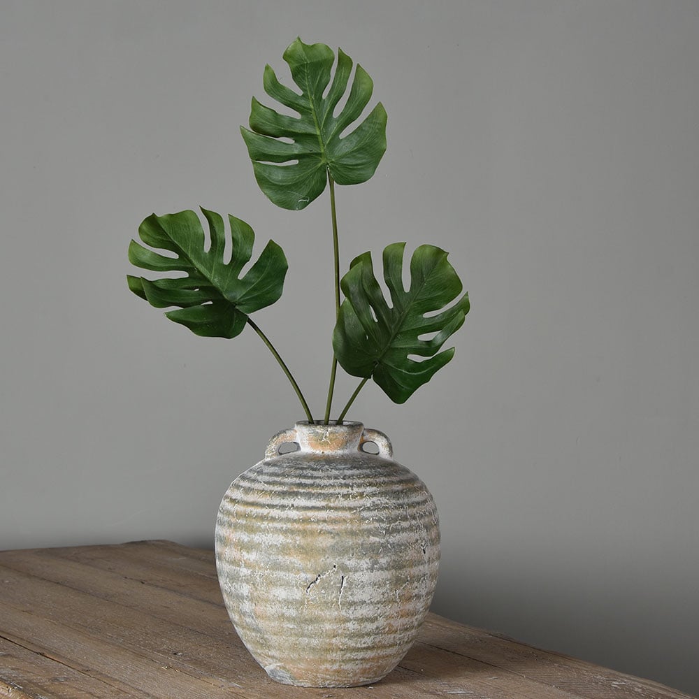 Olea Ribbed Vase - Small