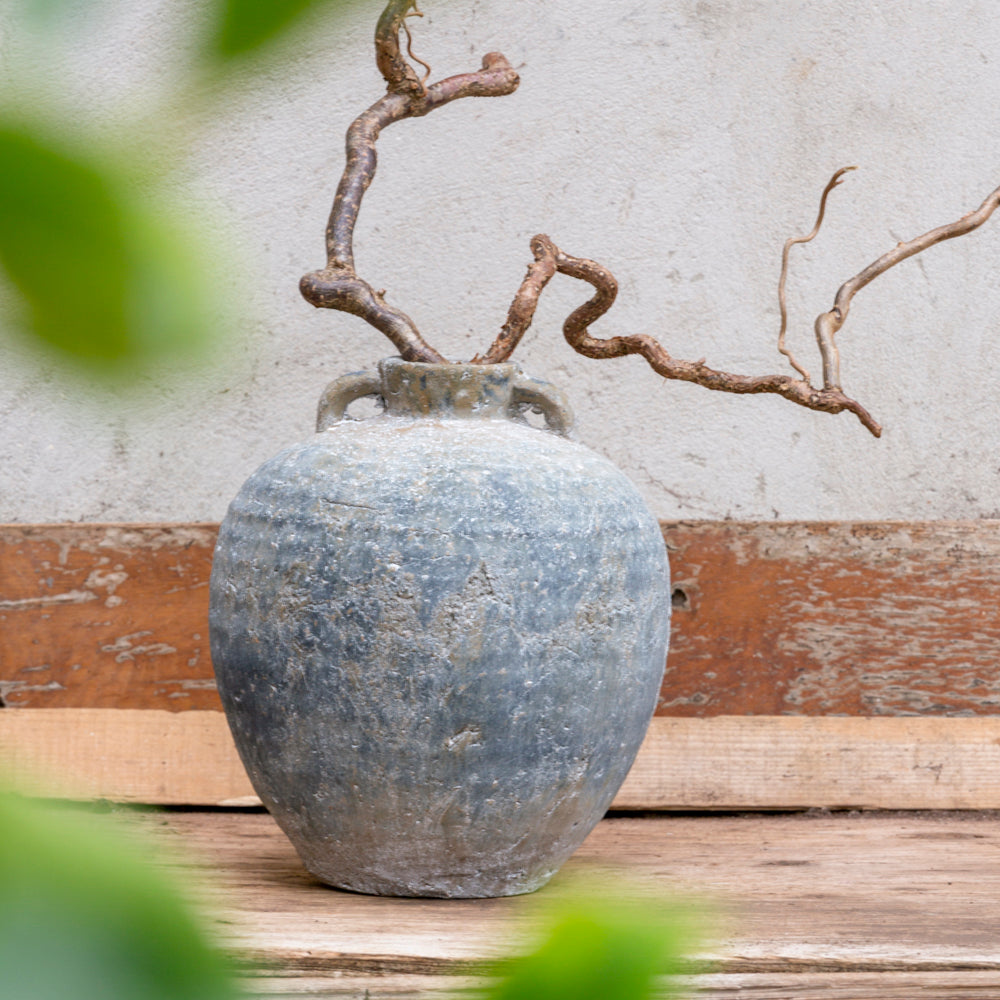 Olea Ribbed Vase - Small