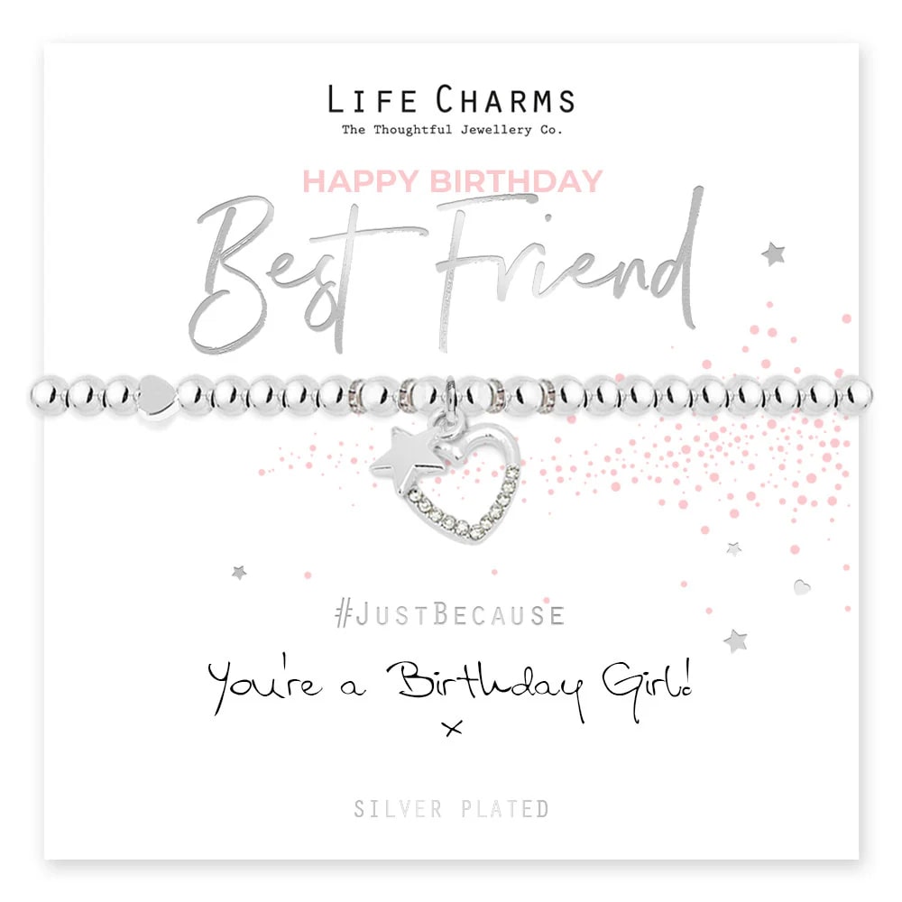 Life Charms - Happy Birthday Best Friend - Birthday Girl Bracelet