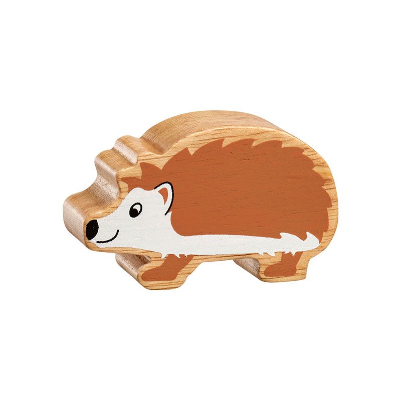 Lanka Kade - Wooden Brown & White Hedgehog