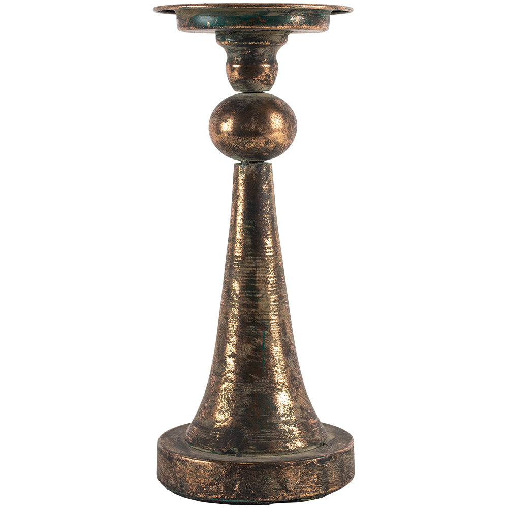 Hela Antique Gold Candle Holder