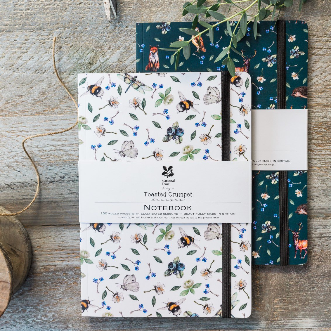 Toasted Crumpet - Wild Flower Meadows A5 Lined Notebook