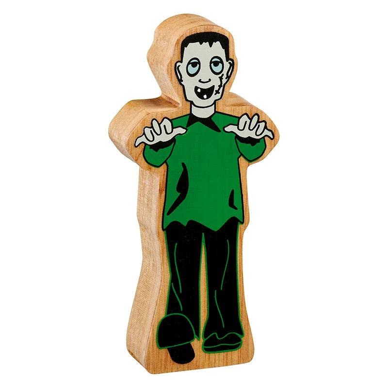 Lanka Kade - Wooden Green & Black Monster Toy