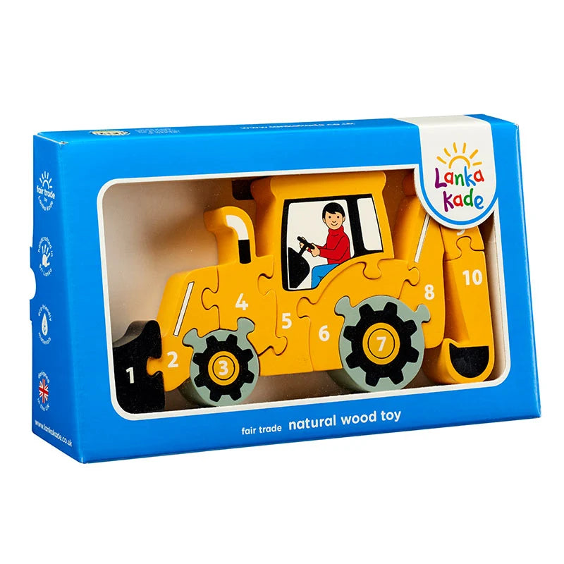Lanka Kade - Wooden Digger - Number 1-10 Jigsaw Puzzle